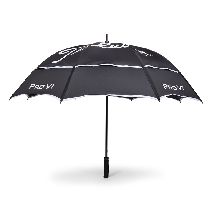 Titleist Tour Double Canopy Umbrella  New Titleist Tour Double Canopy Umbrella from Titleist  Colour - Black/White/Silver
