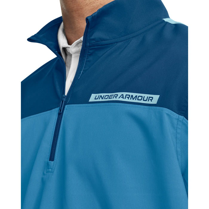 Under Armour Storm Windstrike Men's Golf Pullover Colour - Varsity Blue / Cosmic Blue  Under Armour Product Code - 1377382-002