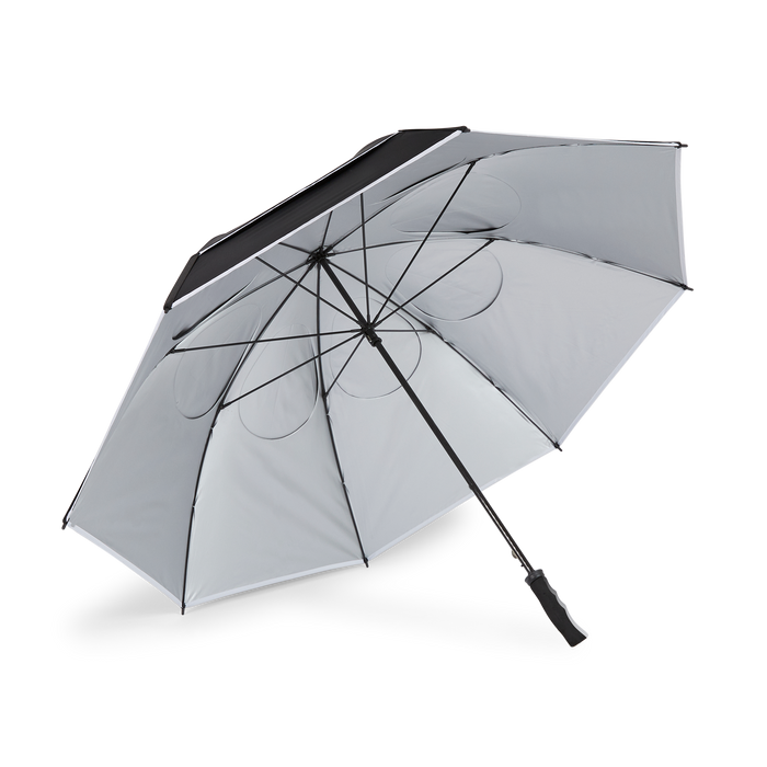Titleist Tour Double Canopy Umbrella  New Titleist Tour Double Canopy Umbrella from Titleist  Colour - Black/White/Silver 