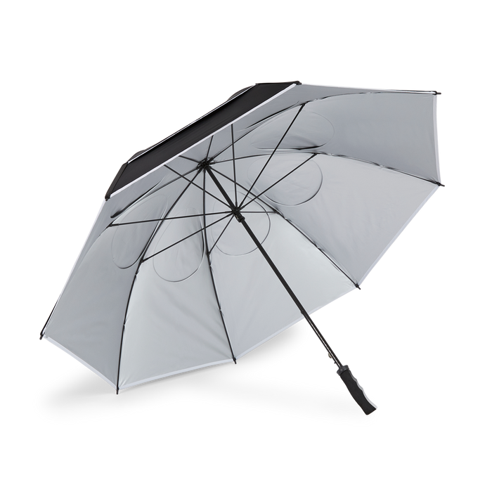 Titleist Tour Double Canopy Umbrella  New Titleist Tour Double Canopy Umbrella from Titleist  Colour - Black/White/Silver