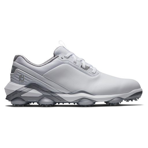 FootJoy Tour Alpha Golf Shoes - White/White/Silver