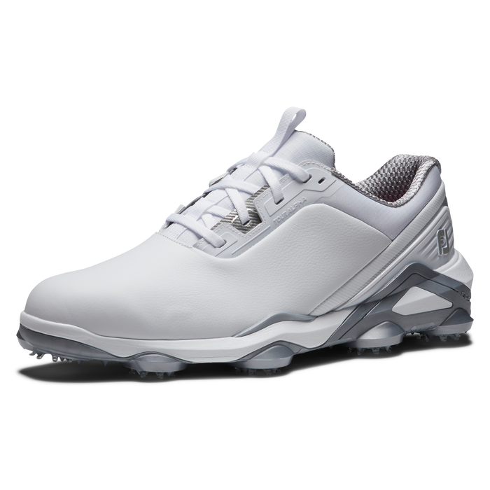 FootJoy Tour Alpha Golf Shoes - White/White/Silver