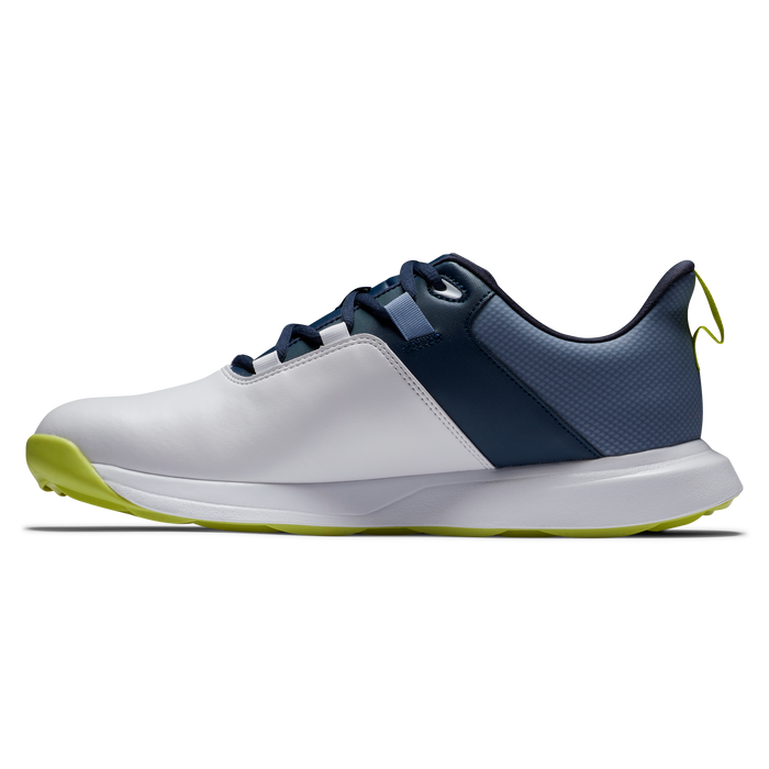 FootJoy ProLite Spikeless Men's Golf Shoes - White/Navy/Lime