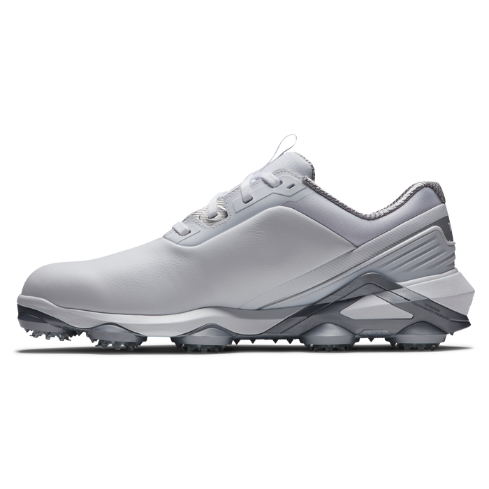 FootJoy Tour Alpha Golf Shoes - White/White/Silver