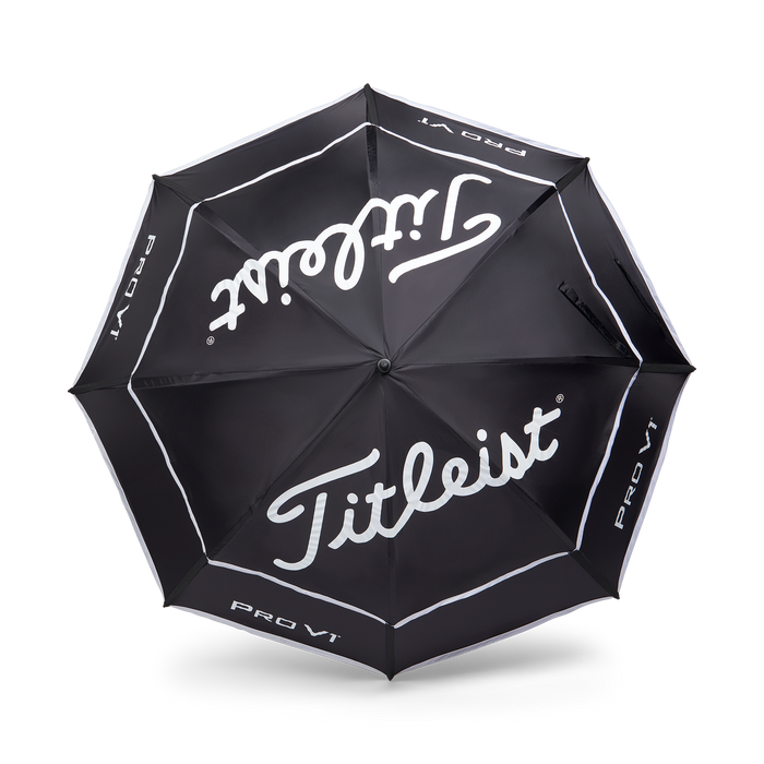 Titleist Tour Double Canopy Umbrella New Titleist Tour Double Canopy Umbrella from Titleist Colour - Black/White/Silver
