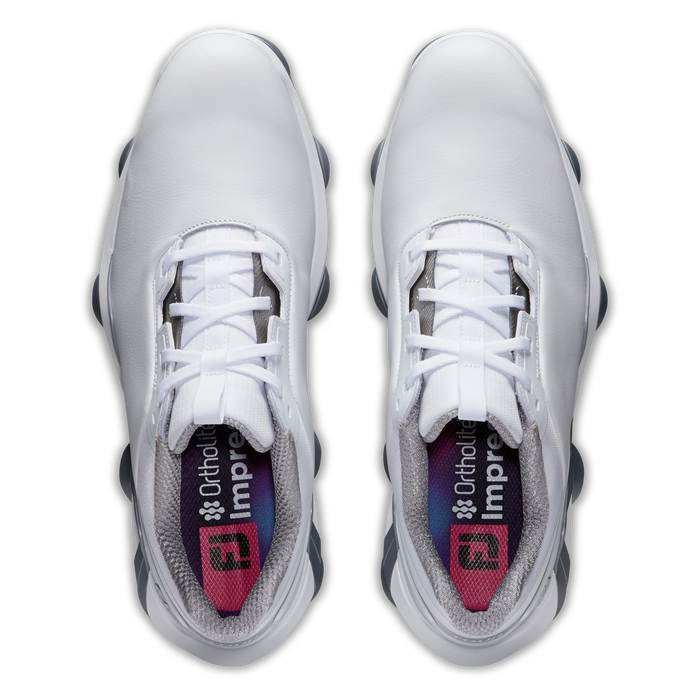 FootJoy Tour Alpha Golf Shoes - White/White/Silver