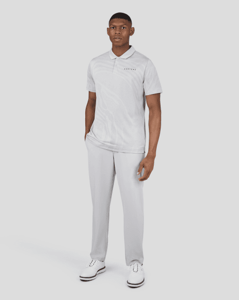 castore engineered golf polo shirt in grey