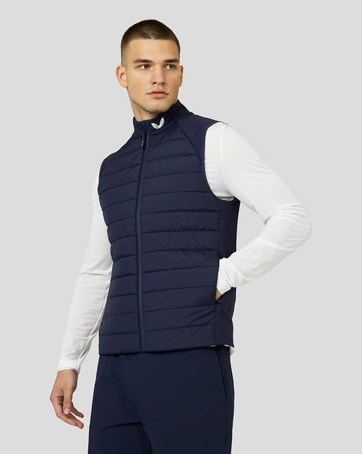 Castore Men's Golf Fitted Quilted Gilet Colour - Midnight Navy