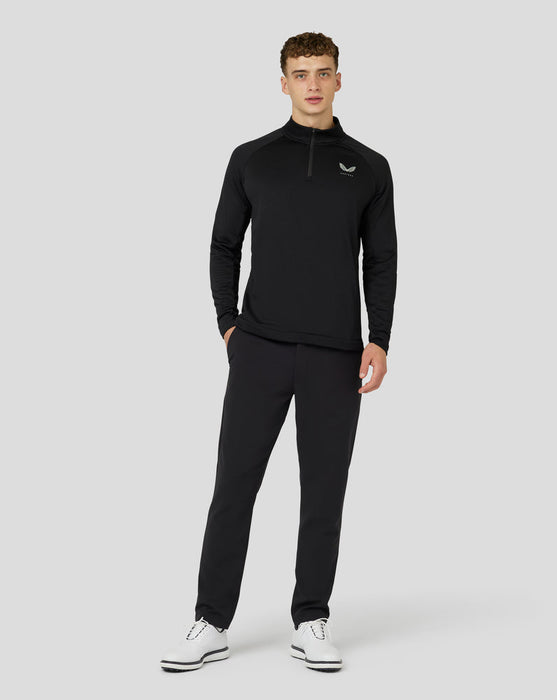 Castore Long Sleeve Soft Shell Tech 1/2 Zip Golf Midlayer Colour - Black