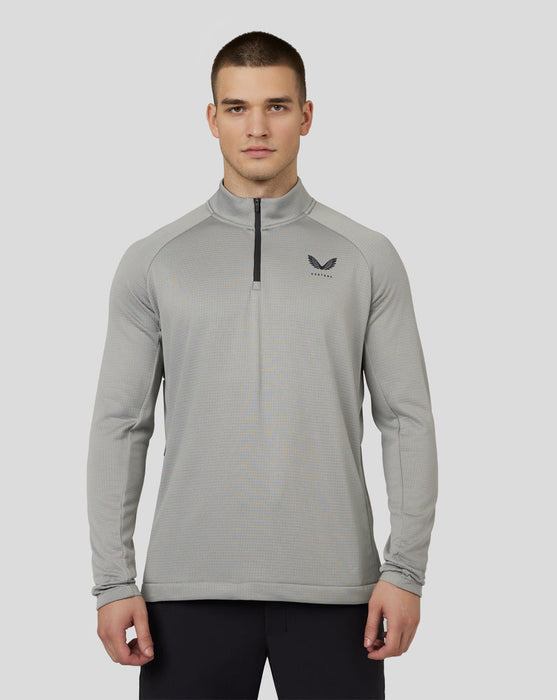 Castore Long Sleeve Soft Shell Tech 1/2 Zip Golf Midlayer Colour - Warm Grey