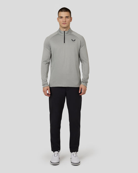 Castore Long Sleeve Soft Shell Tech 1/2 Zip Golf Midlayer Colour - Warm Grey
