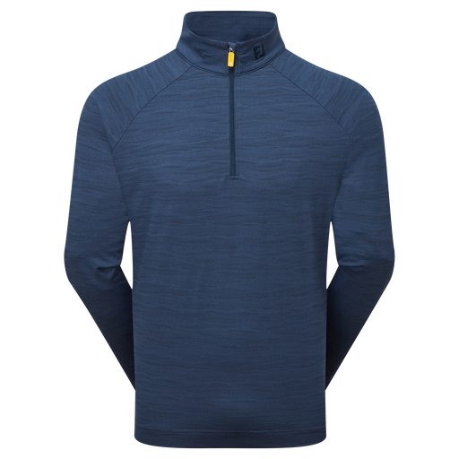 FootJoy Wave Jacquard Chill-Out Golf Pullover - Navy