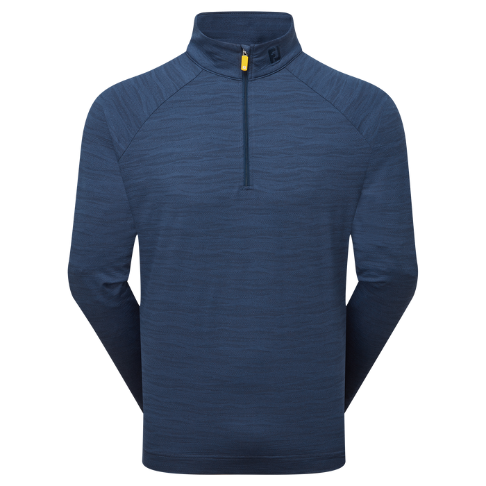 FootJoy Wave Jacquard Chill-Out Golf Pullover - Navy