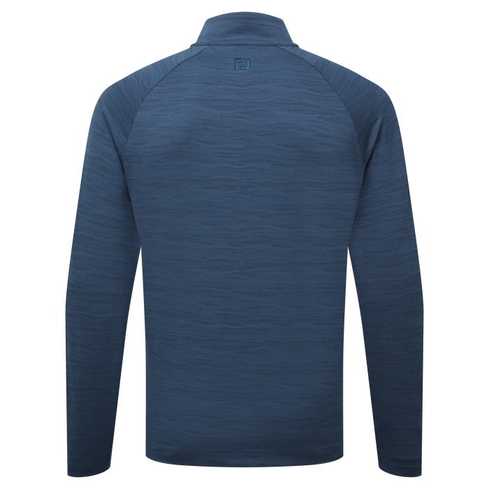 FootJoy Wave Jacquard Chill-Out Golf Pullover - Navy