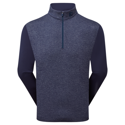 FootJoy Tonal Heather Chill-Out Golf Pullover - Navy
