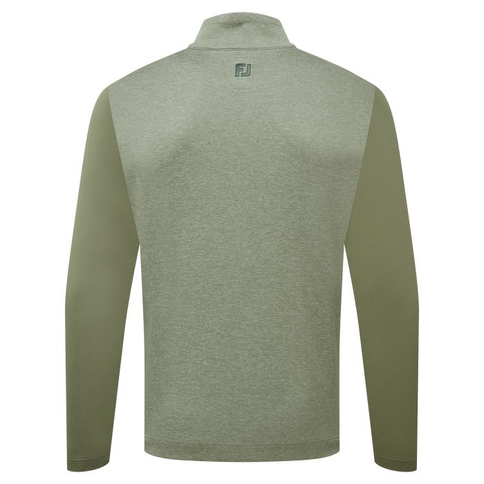 FootJoy Tonal Heather Chill-Out Golf Pullover - Olive