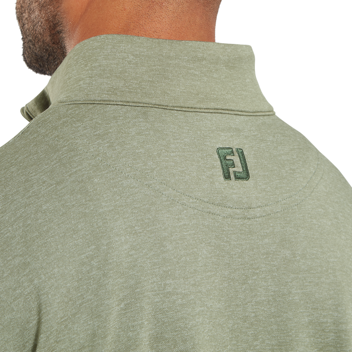 FootJoy Tonal Heather Chill-Out Golf Pullover - Olive