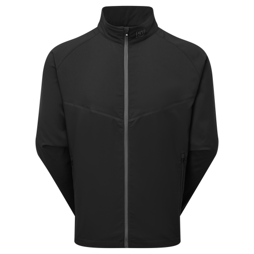 FootJoy Full Zip Zephyr Golf Wind Shirt - Black