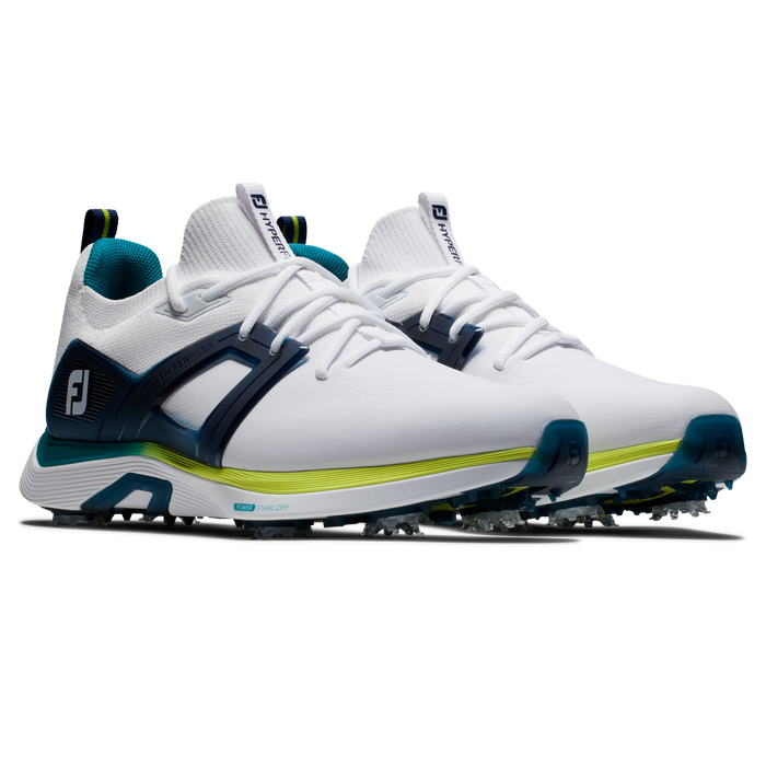 FootJoy HyperFlex Men's Golf Shoe 2024 - White/Navy/Lime