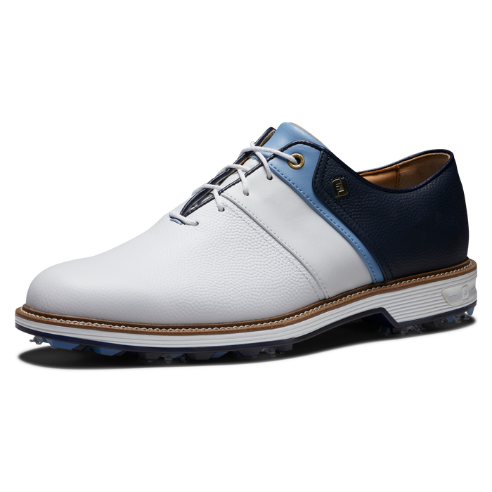 FootJoy DryJoys Premiere Series Packard Golf Shoes 2024 - White/Blue/Navy