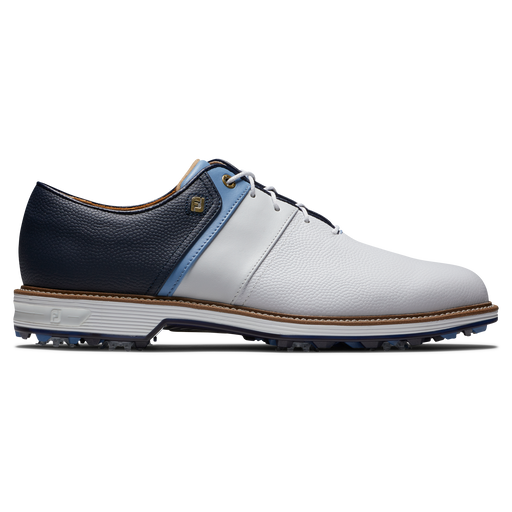 FootJoy DryJoys Premiere Series Packard Golf Shoes 2024 - White/Blue/Navy