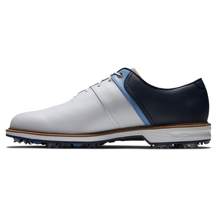 FootJoy DryJoys Premiere Series Packard Golf Shoes 2024 - White/Blue/Navy