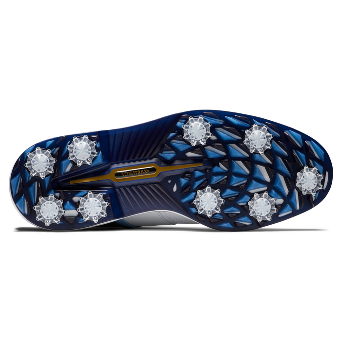 FootJoy DryJoys Premiere Series Packard Golf Shoes 2024 - White/Blue/Navy