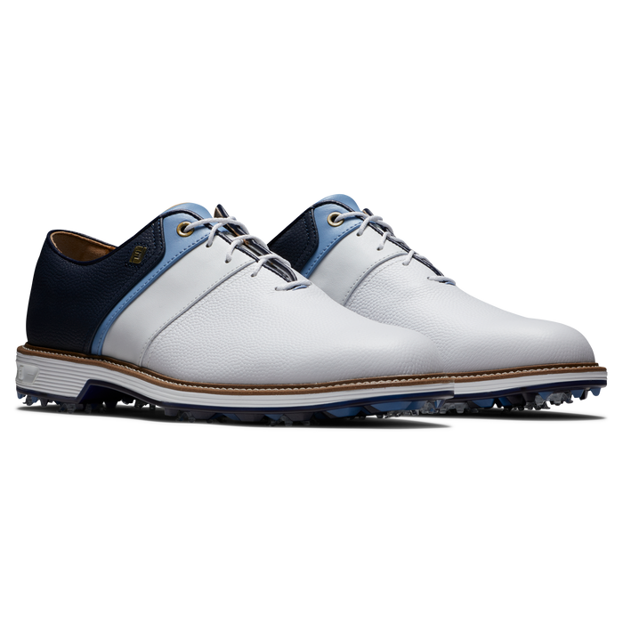 FootJoy DryJoys Premiere Series Packard Golf Shoes 2024 - White/Blue/Navy