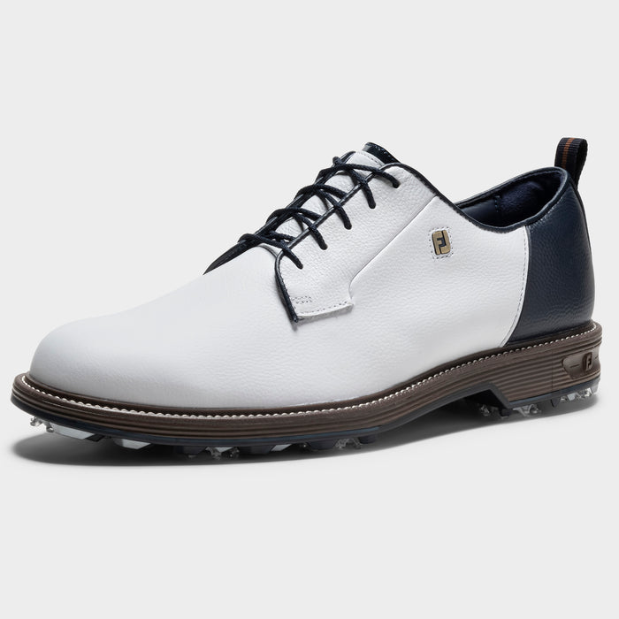 FootJoy Premiere Series Field Men's Golf Shoes - White/Navy/Chestnut