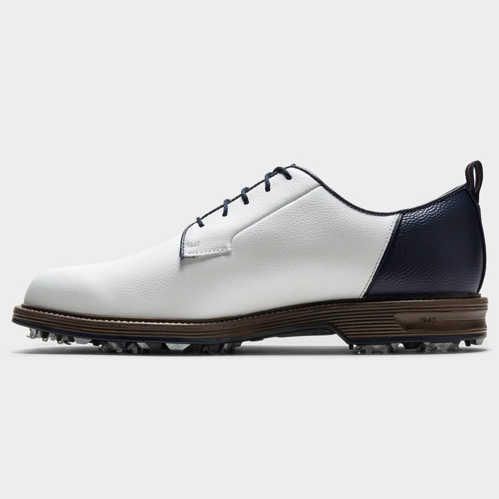FootJoy Premiere Series Field Men's Golf Shoes - White/Navy/Chestnut