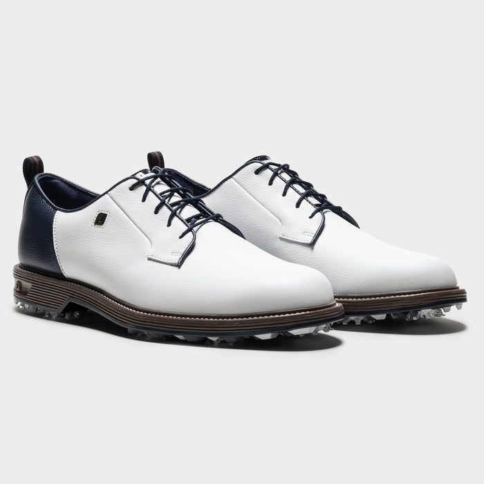 FootJoy Premiere Series Field Men's Golf Shoes - White/Navy/Chestnut