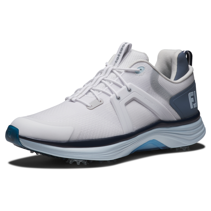 FootJoy HyperFlex Golf Shoes - White/Slate/Blue