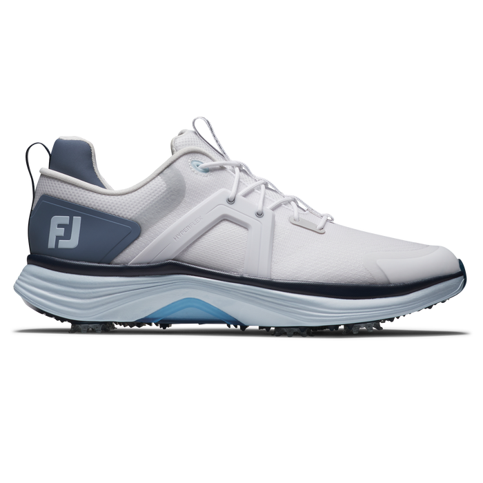 FootJoy HyperFlex Golf Shoes - White/Slate/Blue