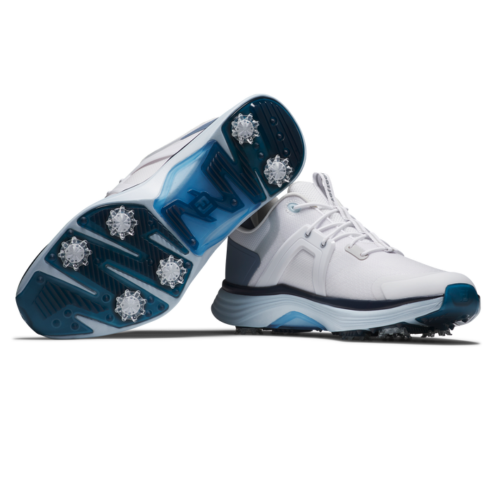 FootJoy HyperFlex Golf Shoes - White/Slate/Blue