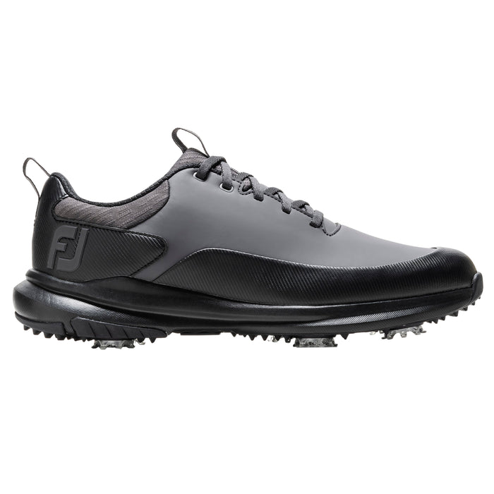 FootJoy Tour Rival Men's Golf Shoes - Charcoal/Grey/Black right foot