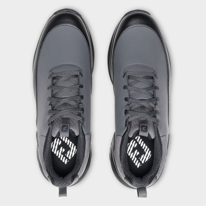 FootJoy Tour Rival Men's Golf Shoes - Charcoal/Grey/Black top view