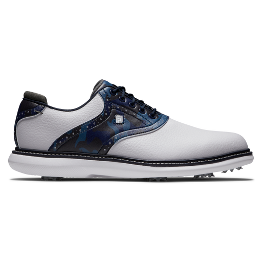 FootJoy Traditions Mens Golf Shoes 57945 - White/Navy/Camo