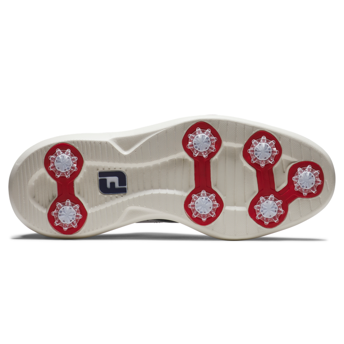 FootJoy Traditions Mens Golf Shoes - White/Navy/Red