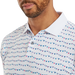 FootJoy Flag Banner Print Lisle Golf Polo Shirt - White