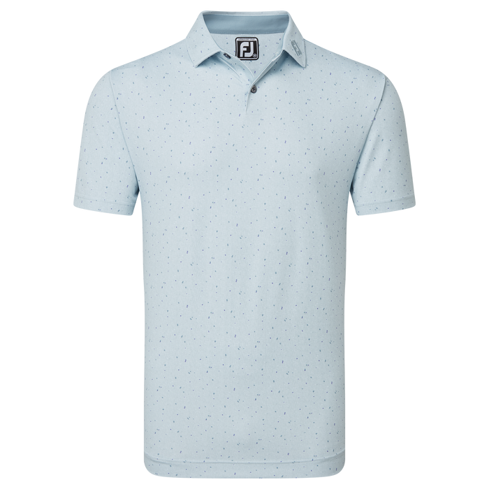 FootJoy Tweed Texture Pique Golf Shirt - Mist