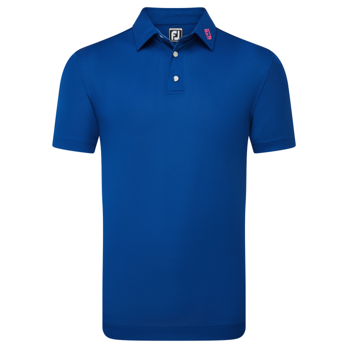 FootJoy Stretch Pique Solid Golf Shirt - Deep Blue