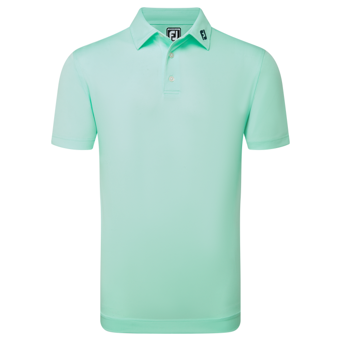 FootJoy Stretch Pique Solid Golf Shirt - Sea Glass