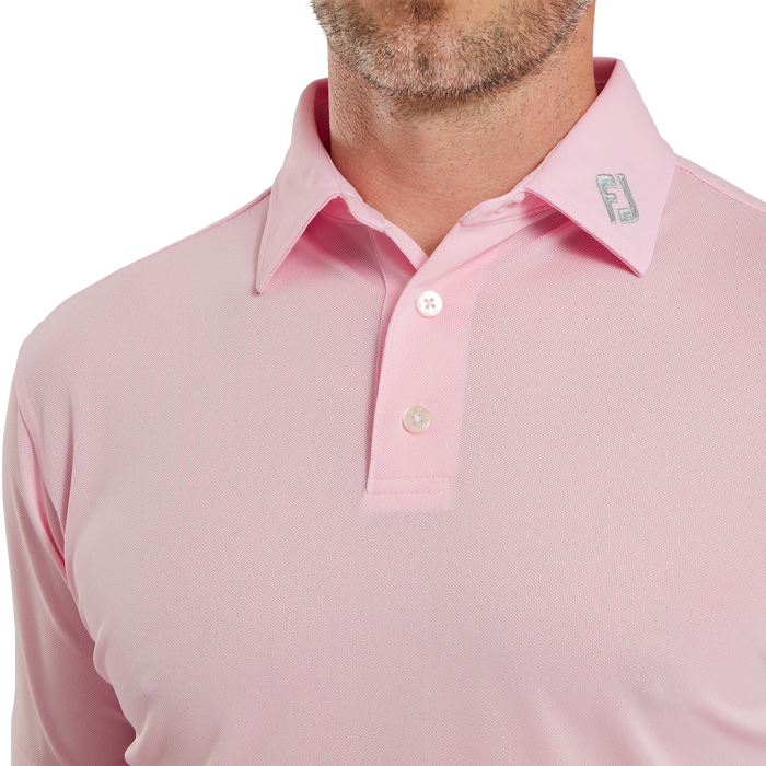 FootJoy Stretch Pique Solid Golf Shirt - Light Pink