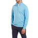 FootJoy Glen Plaid Print Chill-Out Golf Pullover - Ocean Blue