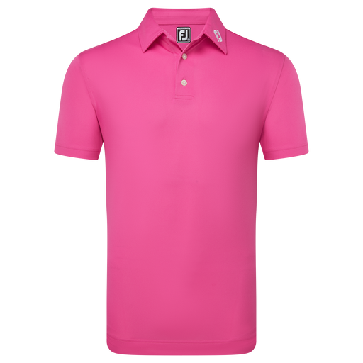 FootJoy Stretch Pique Solid Golf Shirt - Hot Pink