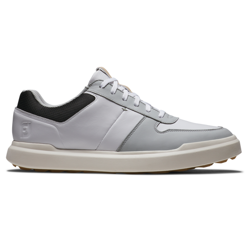 FootJoy Contour Casual Men's Spikeless Golf Shoes 54380 - White/Grey/Black