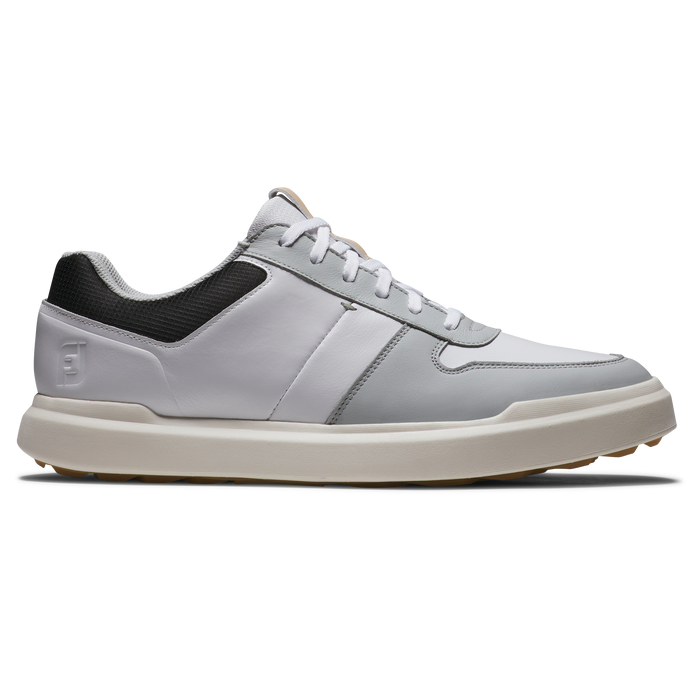 FootJoy Contour Casual Men's Spikeless Golf Shoes 54380 - White/Grey/Black