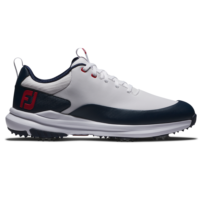 FootJoy Tour Rival Men's Golf Shoes - White/Navy/Red
