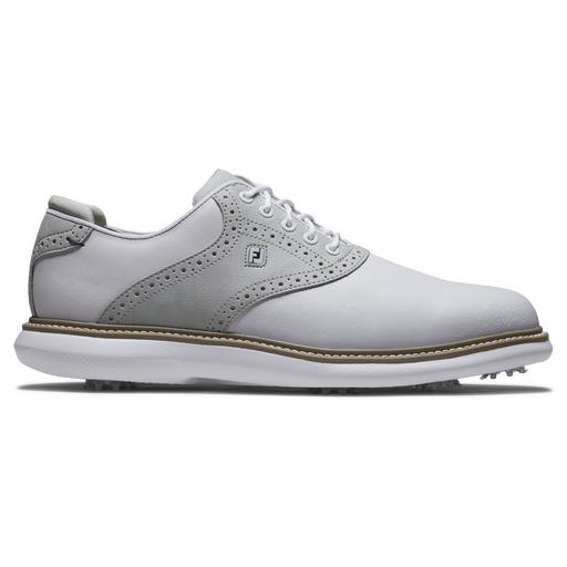 FootJoy Traditions Mens Golf Shoes - White/Grey/White