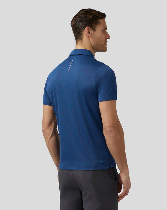 Castore Engineered Knit Golf Polo Shirt - Midnight Navy